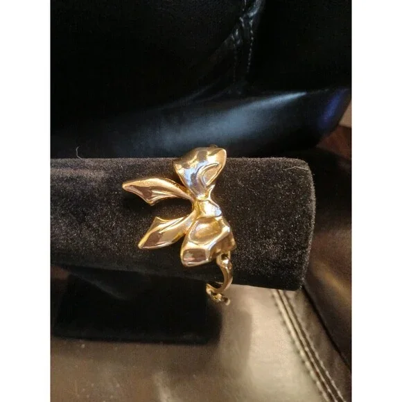 BOHO Gold Blow Bracelet Bows Popular Trend Core - Picture 3 of 8